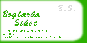 boglarka siket business card